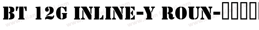 BT 12G Inline-Y Roun字体转换